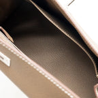 Hermes Kelly 25 Epsom Etoupe SHW
