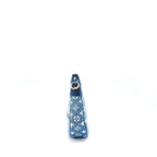 LOUIS VUITTON HALF-MOON LOOP BAGUETTE HANDBAG DENIM BLUE GHW