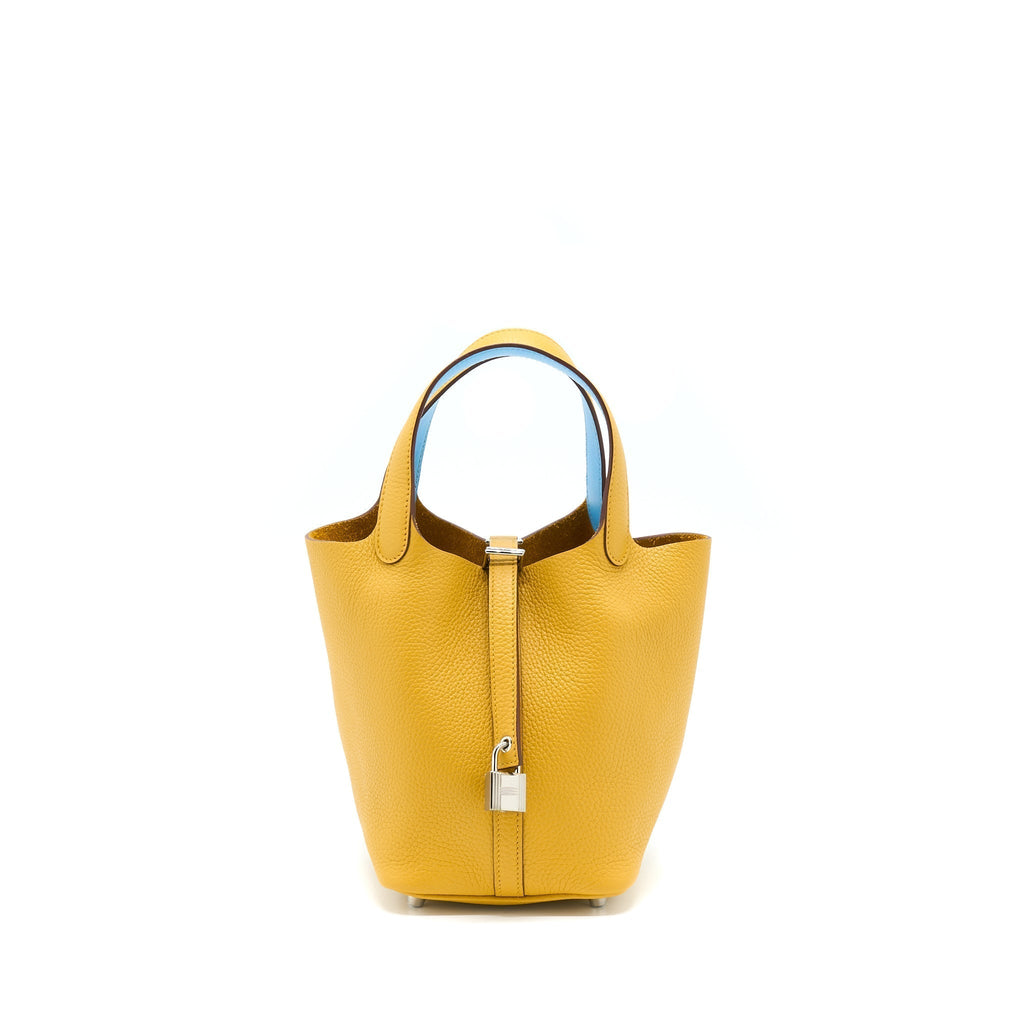 HERMES PICOTIN 18 CLEMENCE AMBER YELLOW SHW