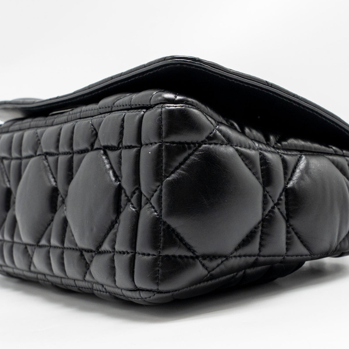 DIOR MEDIUM DIOR CARO BAG CALFSKIN SO BLACK