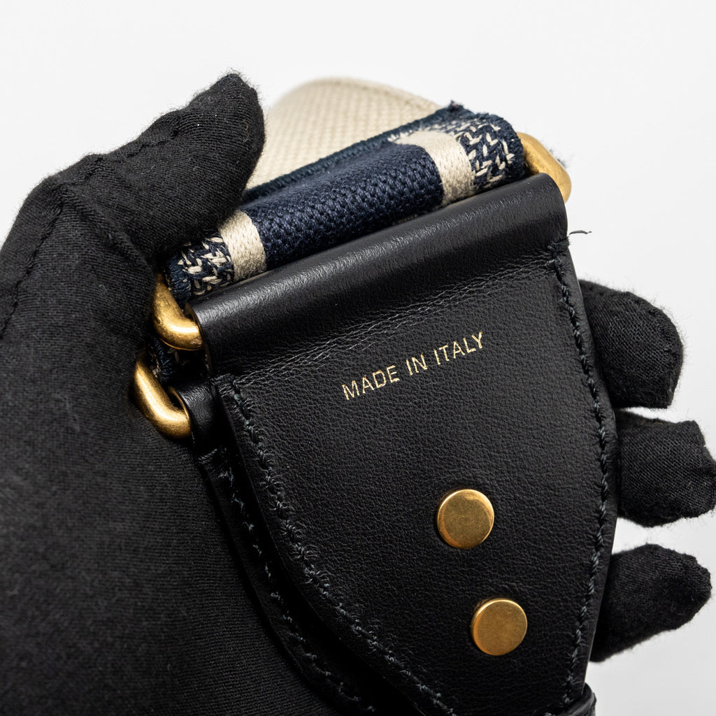 DIOR MEDIUM SADDLE BAG CALFSKIN BLACK GHW