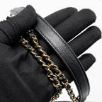 CHANEL SMALL COCO HANDLE CAVIAR BLACK LGHW (MICROCHIP)