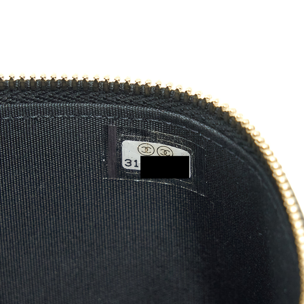 CHANEL TOP HANDLE MINI VANITY CASE LAMBSKIN BLACK GHW