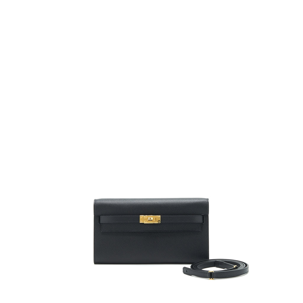 HERMES KELLY TO GO BLACK GHW