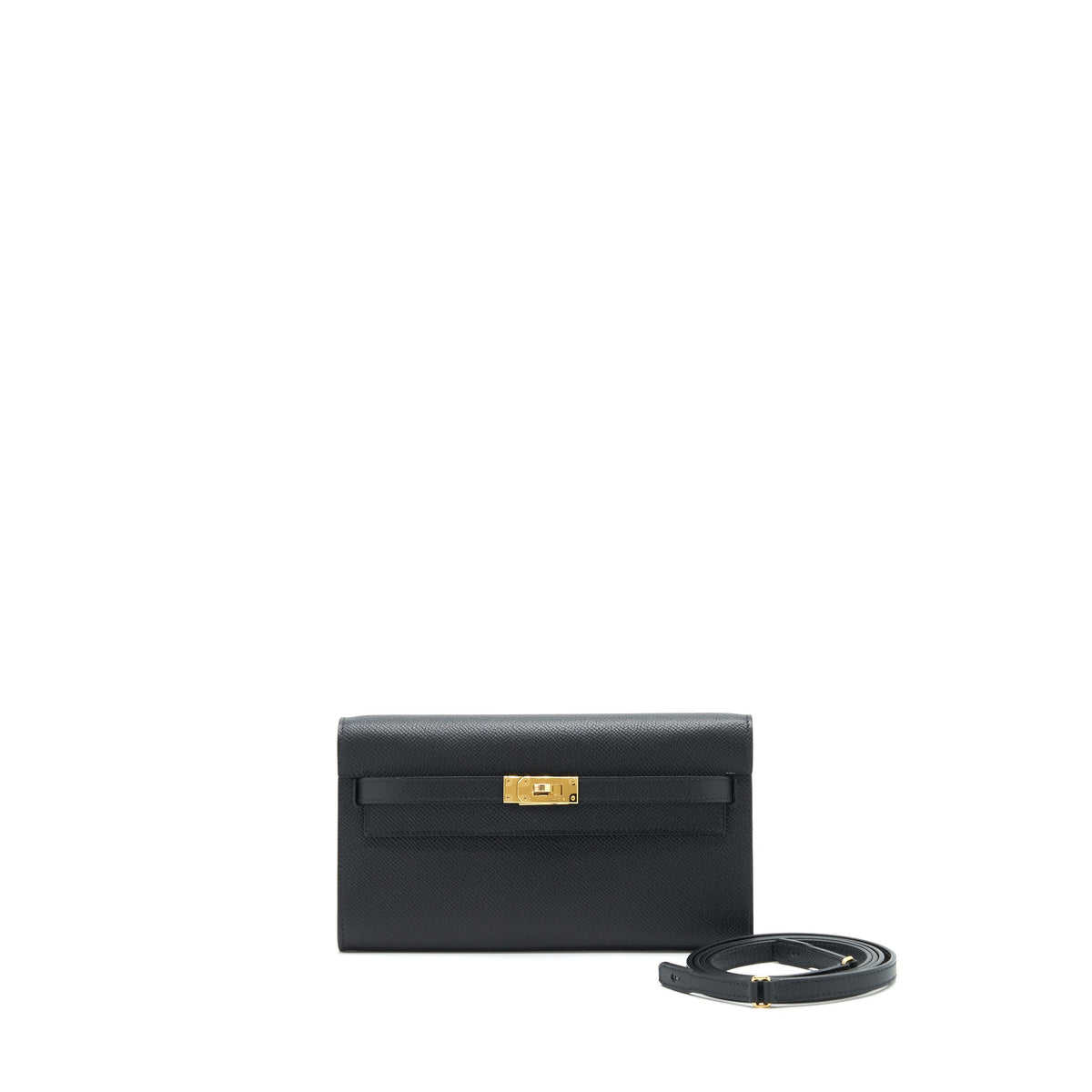 HERMES KELLY TO GO BLACK GHW