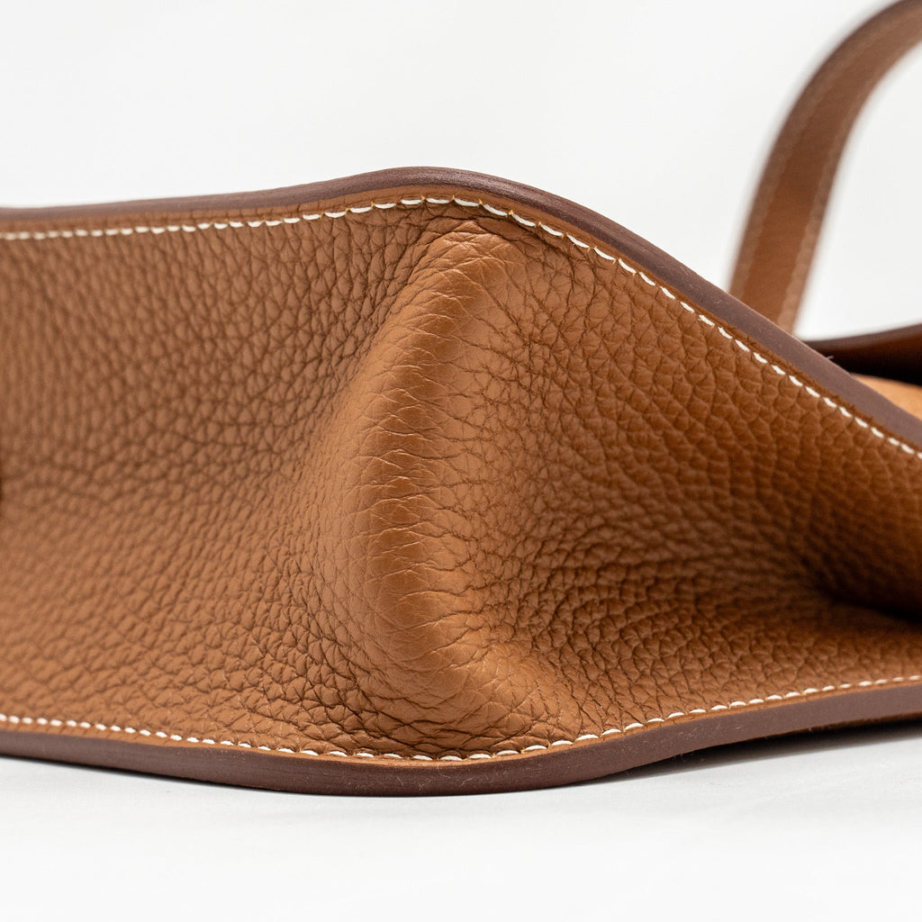 Hermes Halzan 25 Clemence Gold GHW