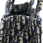DIOR LARGE BOOK TOTE BLUE BLUE OBLIQUE JACQUARD