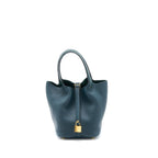 Hermes Picotin 18 Touch Clemence Alligator Mississippiensis Mat Vert Cypres GHW