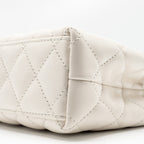 CHANEL MINI KELLY SHOPPING TOTE CALFSKIN WHITE GHW (MICROCHIP)