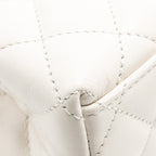 CHANEL MINI KELLY SHOPPING TOTE CALFSKIN WHITE GHW (MICROCHIP)