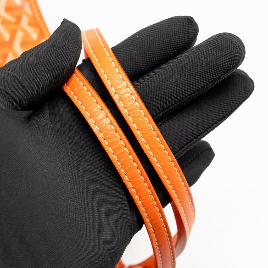 Goyard Artoise PM tote bag Goyardine canvas / calfskin orange SHW