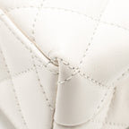 CHANEL MINI KELLY SHOPPING TOTE CALFSKIN WHITE GHW (MICROCHIP)