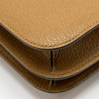 Hermes Mini Constance Chevre Mysore Kraft/Bleu Brume GHW