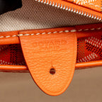 Goyard Artoise PM tote bag Goyardine canvas / calfskin orange SHW