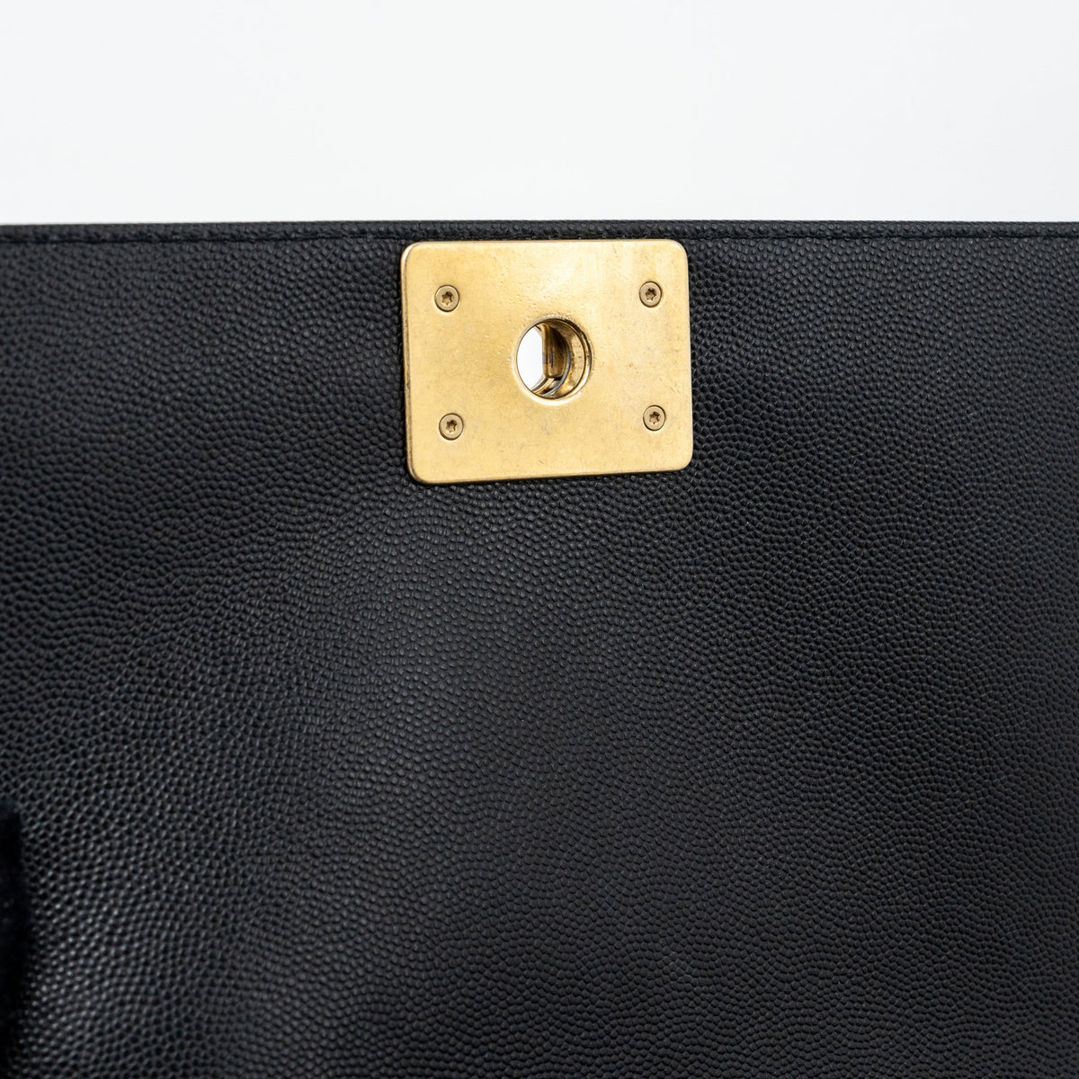 CHANEL MEDIUM CLASSIC BOY BAG CAVIAR BLACK GHW