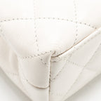 CHANEL MINI KELLY SHOPPING TOTE CALFSKIN WHITE GHW (MICROCHIP)