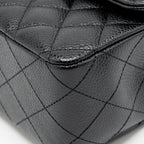 CHANEL MEDIUM CLASSIC DOUBLE FLAP BAG CAVIAR BLACK LGHW