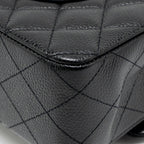 CHANEL MEDIUM CLASSIC DOUBLE FLAP BAG CAVIAR BLACK LGHW