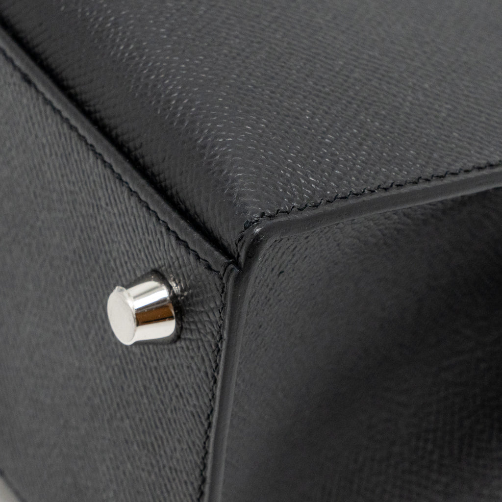 Hermes kelly 25 Epsom black SHW