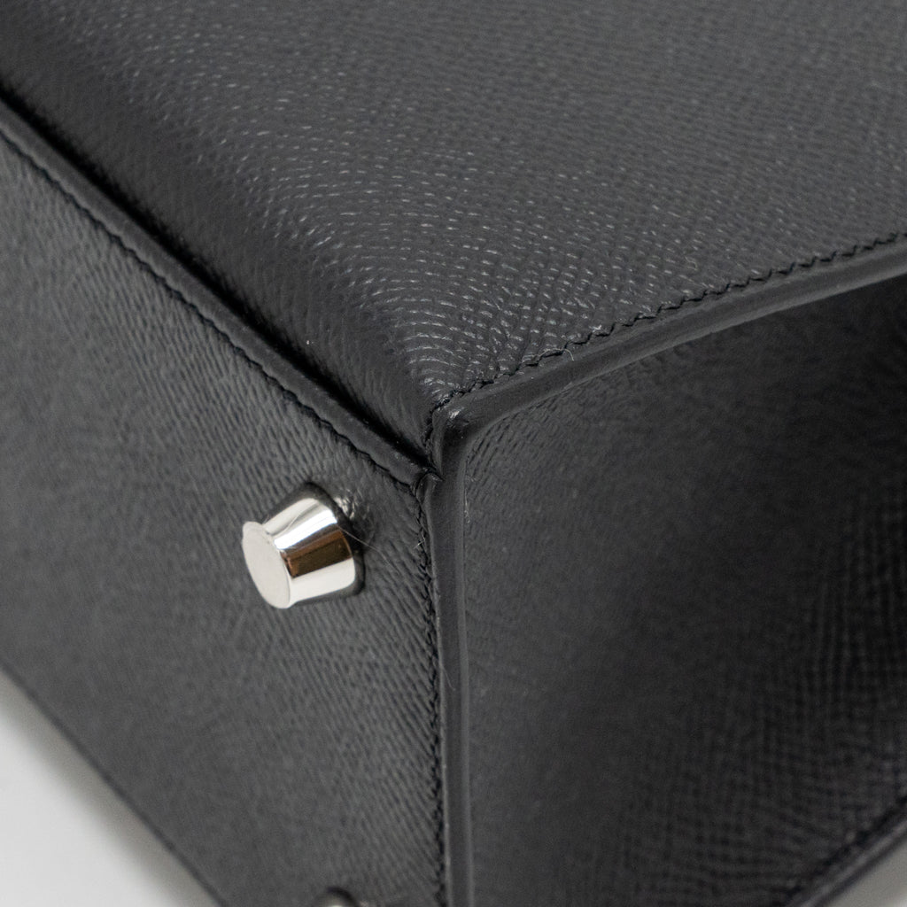 Hermes kelly 25 Epsom black SHW