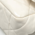 CHANEL SMALL 19 BAG LAMBSKIN WHITE MULTICOLOUR HARDWARE