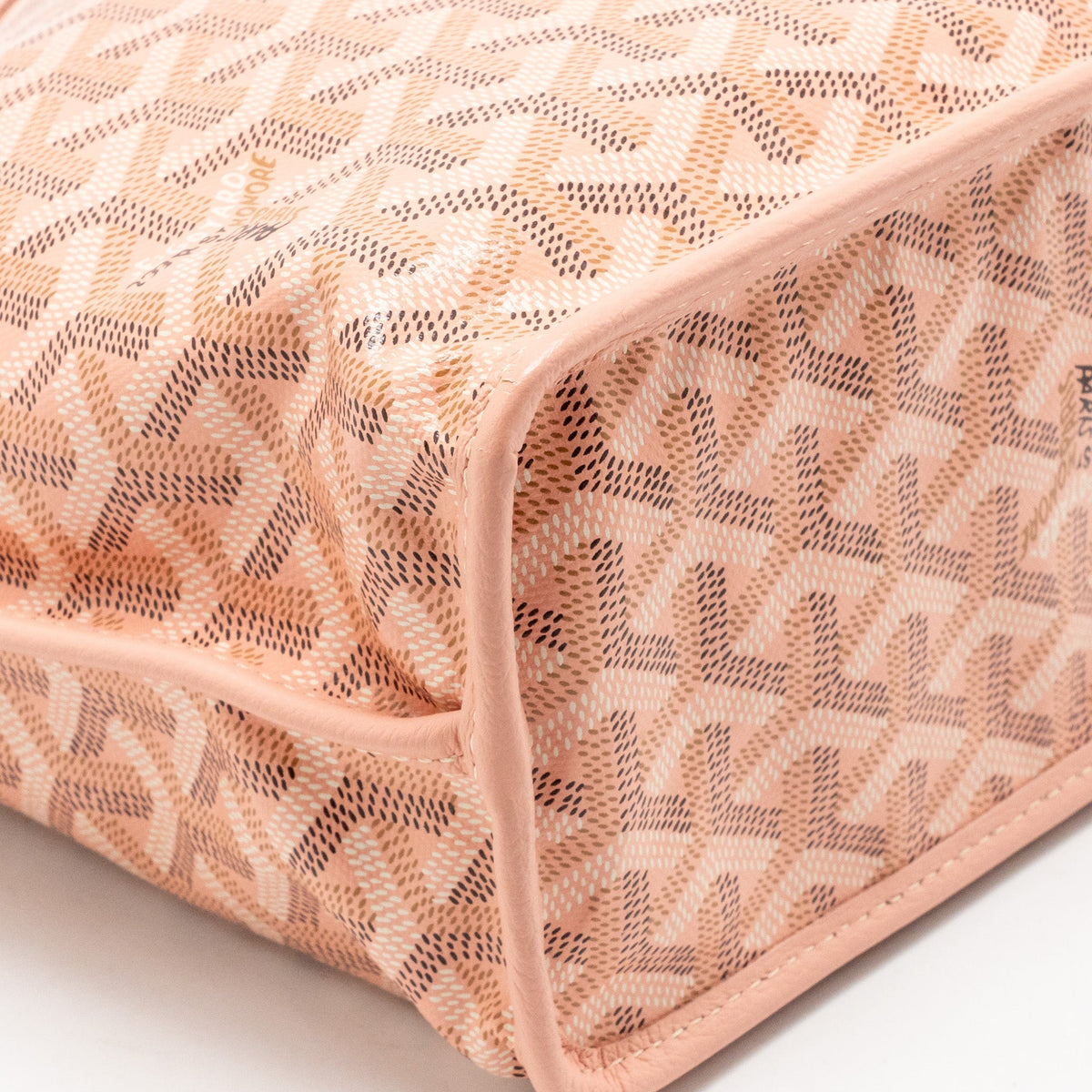 Goyard mini Anjou tote limited edition goyardine canvas rose poudre SHW