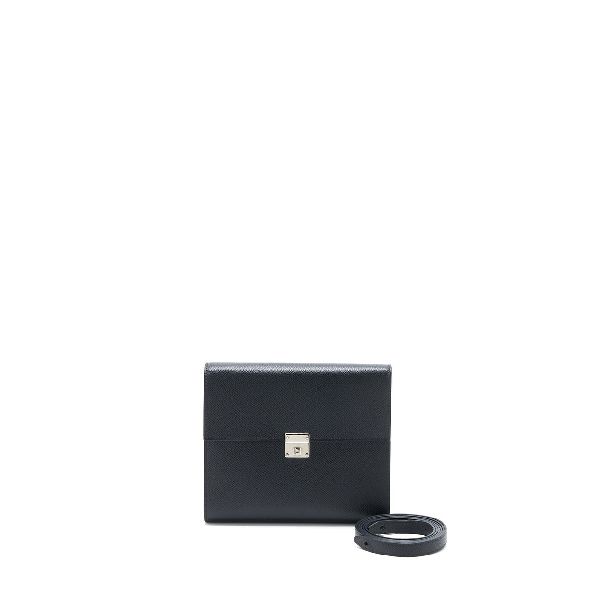 Hermes Clic 16 Wallet Epsom Black SHW