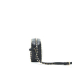 VALENTINO ROCKSTUD CROSSBODY CAMERA BAG BLACK