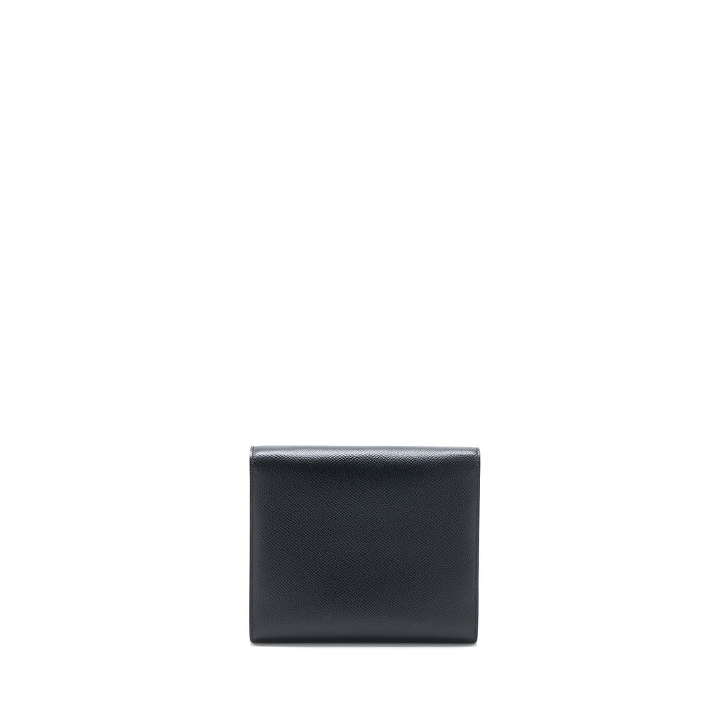 Hermes Clic 16 Wallet Epsom Black SHW