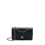 CHANEL CLASSIC DOUBLE FLAP BAG CAVIAR BLACK SHW