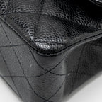 CHANEL MEDIUM CLASSIC DOUBLE FLAP BAG CAVIAR BLACK GHW