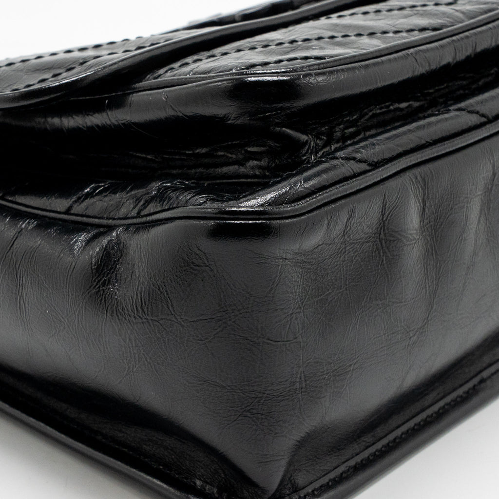 Saint laurent/YSL medium Niki chain bag vintage calfskin so black