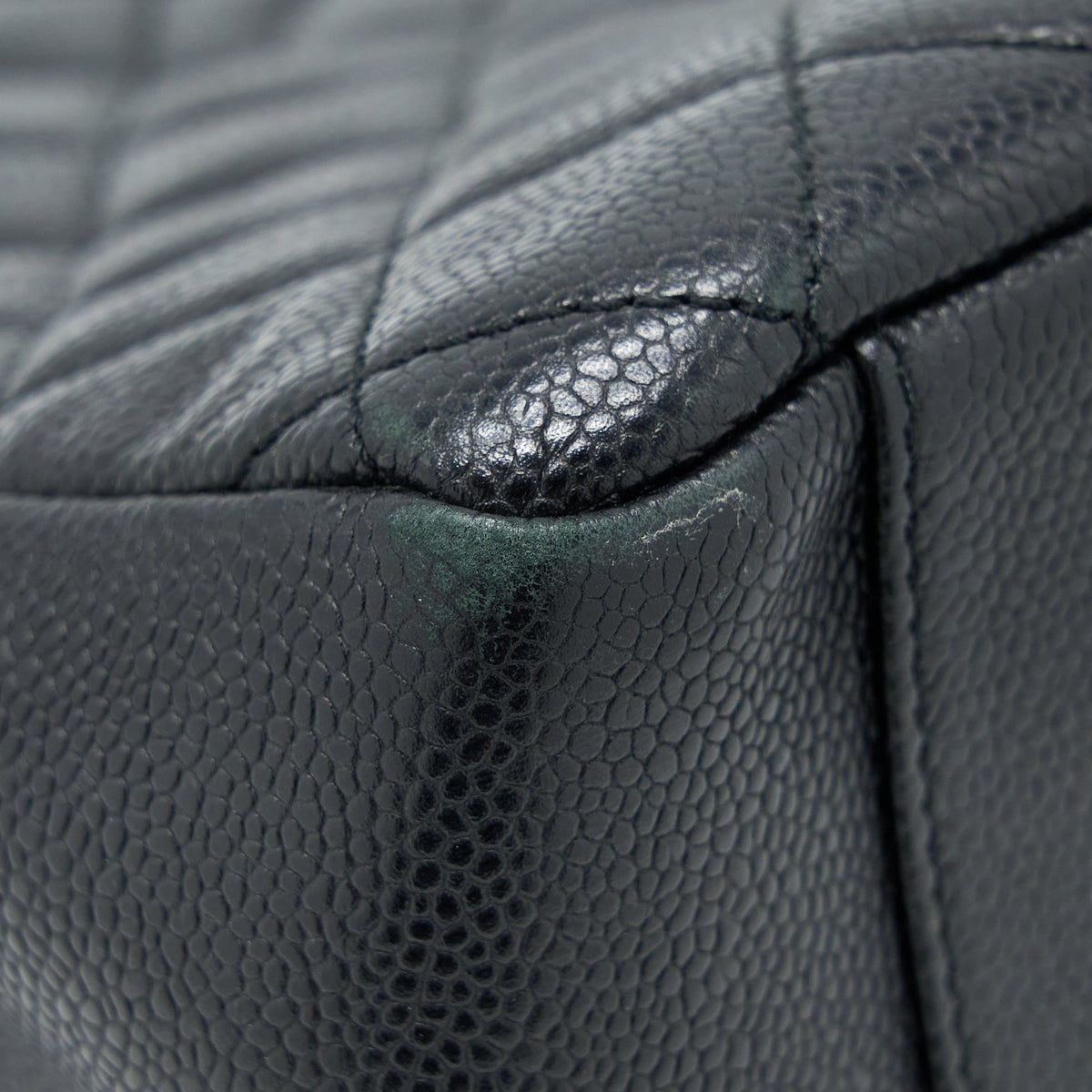 CHANEL GRAND SHOPPING TOTE BAG CAVIAR BLACK GHW