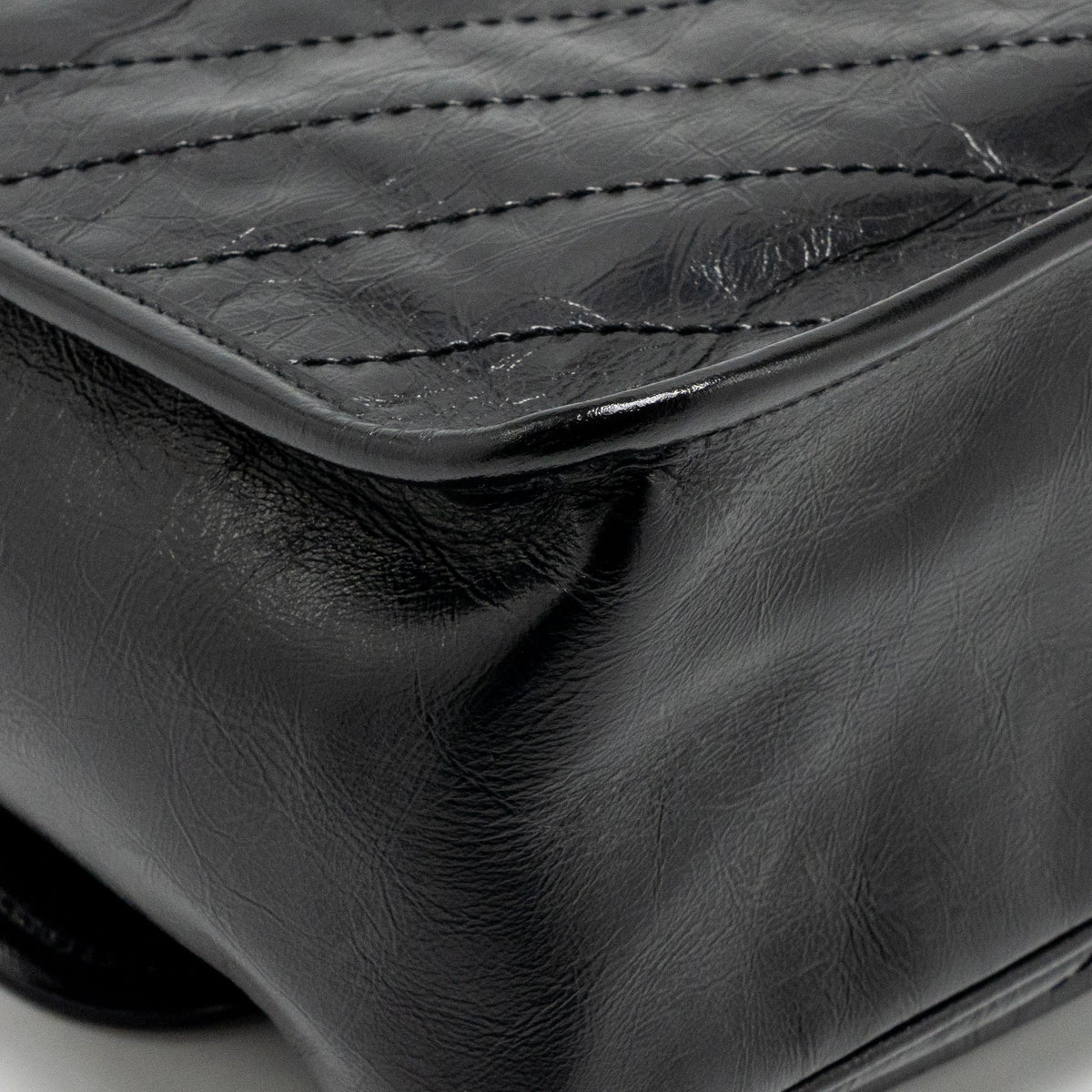 Saint laurent/YSL medium Niki chain bag vintage calfskin so black