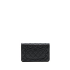 CHANEL CLASSIC WALLET ON CHAIN CAVIAR BLACK GHW
