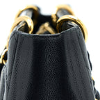 CHANEL GRAND SHOPPING TOTE BAG CAVIAR BLACK GHW