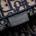 DIOR MEDIUM BOOK TOTE BLUE DIOR OBLIQUE EMBROIDERY