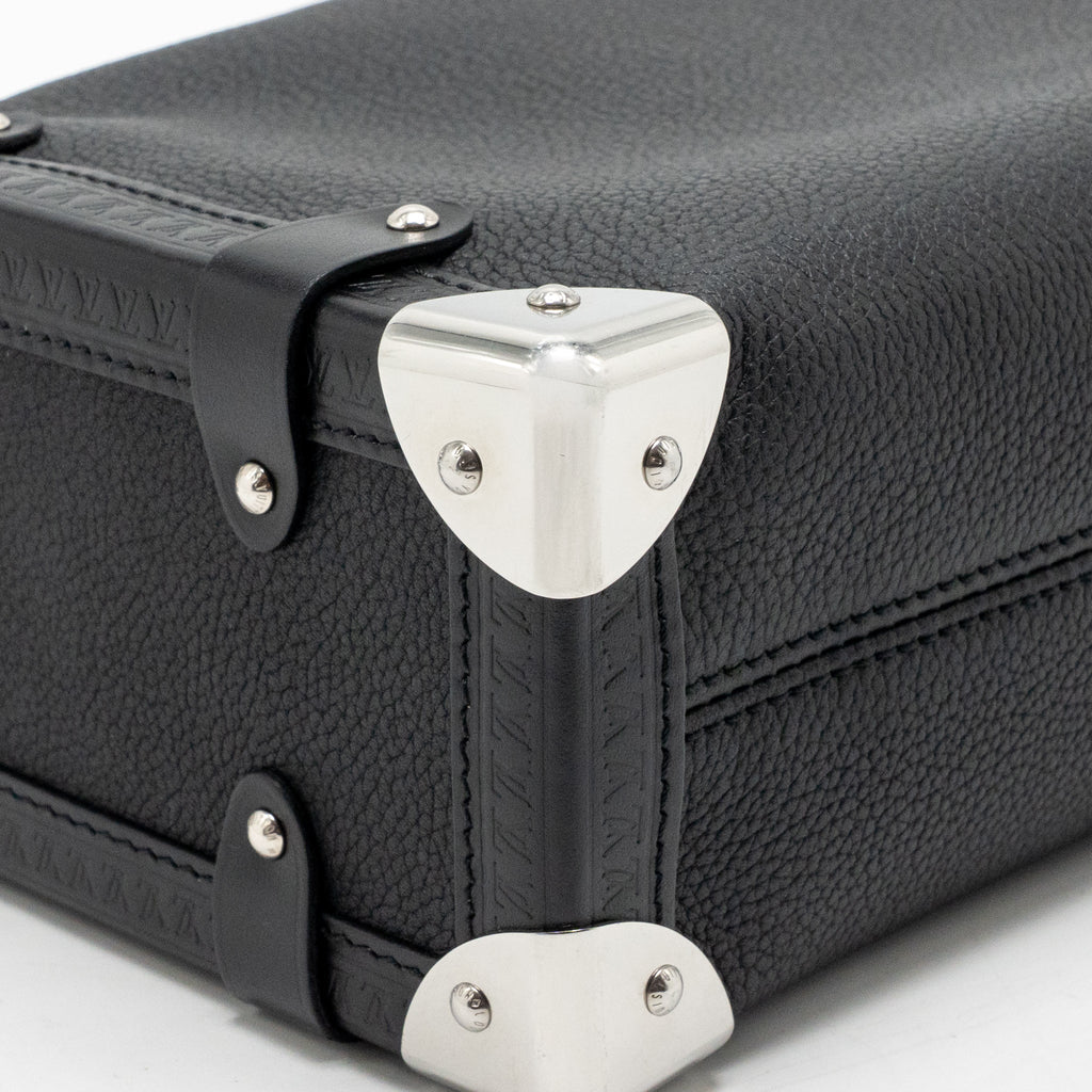 Louis Vuitton side trunk MM calfskin black SHW
