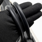 HERMES BIRKIN 35 FRAY FRAY CANVAS/ SWIFT BLACK/ECRU SHW