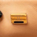 CHANEL TOP HANDLE MINI RECTANGULAR LAMBSKIN BEIGE LGHW (MICROCHIP)