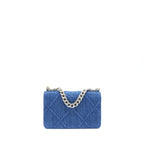 CHANEL 22P DENIM 19 WALLET ON CHAIN