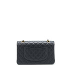 CHANEL MEDIUM CLASSIC DOUBLE FLAP BAG CAVIAR BLACK GHW
