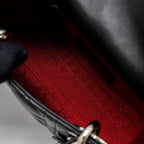 DIOR MINI LADY DIOR LAMBSKIN BLACK SHW