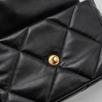 CHANEL SMALL 19 BAG LAMBSKIN BLACK MULTICOLOUR HARDWARE (MICROCHIP)