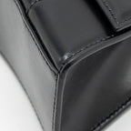 BALENCIAGA HOURGLASS BAG XS CALFSKIN BLACK GHW