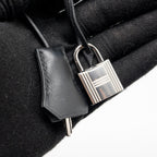 HERMES BIRKIN 35 FRAY FRAY CANVAS/ SWIFT BLACK/ECRU SHW