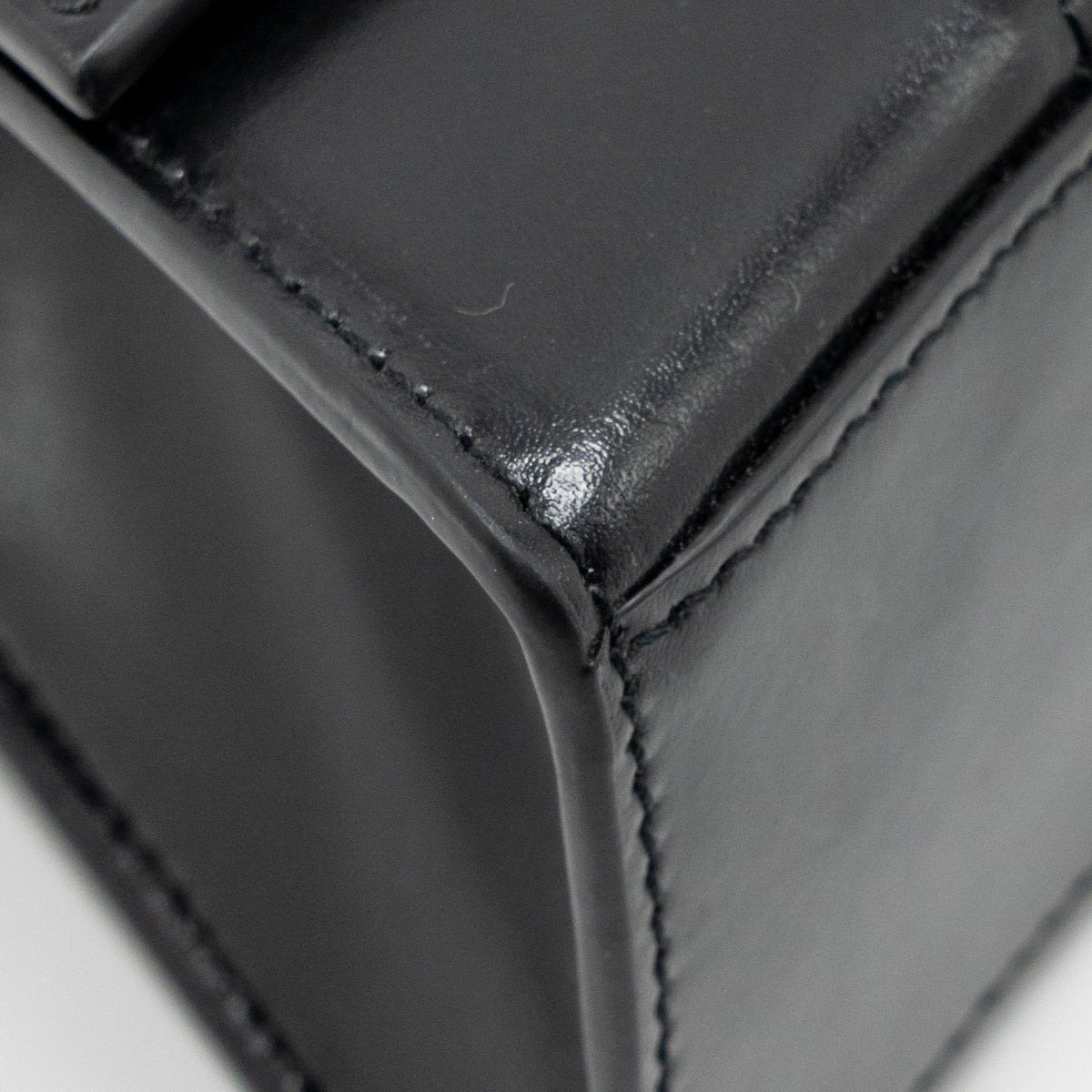 BALENCIAGA HOURGLASS BAG XS CALFSKIN BLACK GHW