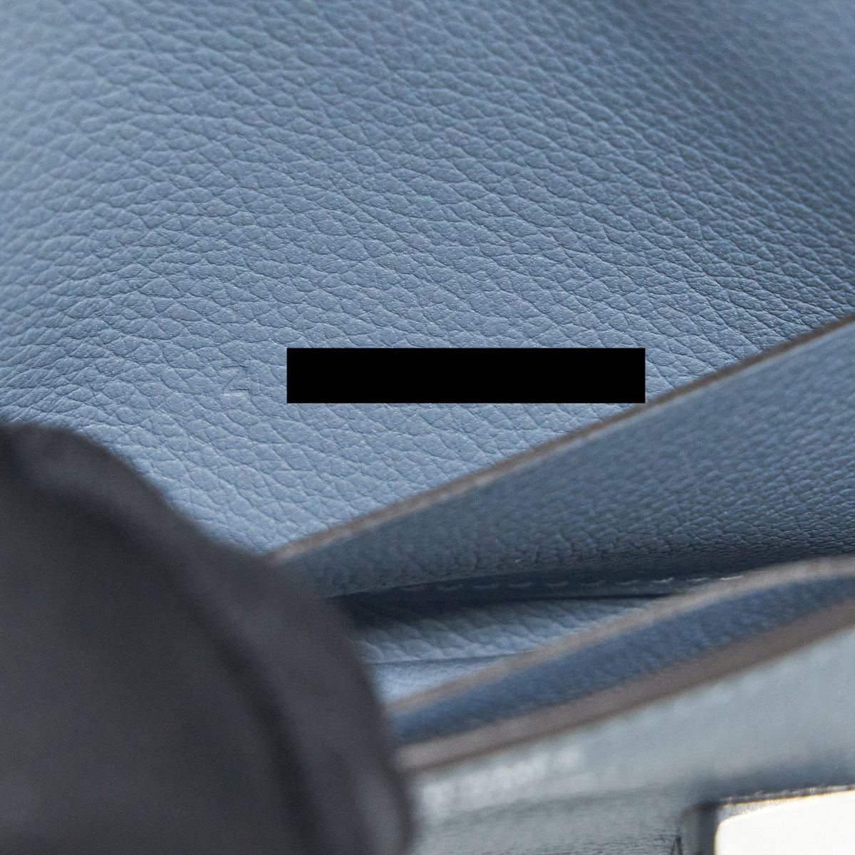 Hermes Constance Slim Evercolor J7 Blue Line SHW