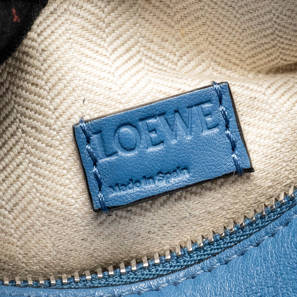 LOEWE MINI PUZZLE BAG CALFSKIN DARK BLUE SHW