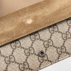 GUCCI DIONYSUS SUPER MINI GG SUPREME CANVAS/SUEDE RUTHENIUM SILVER HARDWARE